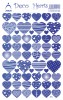 Samolepky srdíčka modrá 412-B