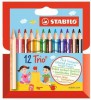 Pastelky Stabilo Trio 12ks