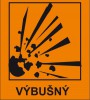 Plastová tabulka A4 - Výbušný