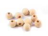 Dřevěné korálky nelakované 14 mm