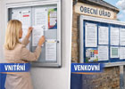 Vnitřní a venkovní vitríny – ideální pro úřady, školy a firmy