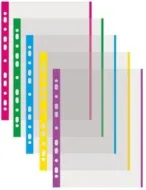 Eurosložky A4 s barevným proužek, typ U, 40 mic. fialová 100 ks