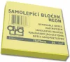 Samolepicí bloček, žlutý, 75x75 mm, 100 lístků