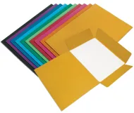 Odkládací mapa s 3 klopami - prešpan sv.zelená