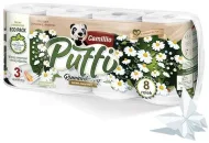 Toaletní papír Puffi, heřmánek, 3vrstvý, 8 ks