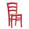 Jídelní židle Paysane color masiv - rosso
