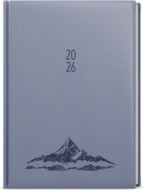 Denní diář - Adam - Vivella s ražbou - B6 - holubí šeď - Hory