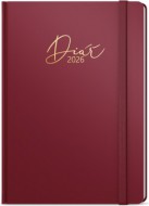 Týdenní diář - Oskar - Luxi - A5 - bordó 2026 - zvětšit obrázek