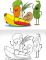 Omalovánka - A5 - Ovoce a zelenina