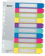 Rejstříky Leitz WOW - popisovatelné na PC, A4+ MAXI 1-10