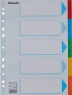 Kartonové rozlišovače, A4 - 5 listů