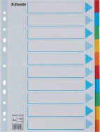 Kartonové rozlišovače, A4 - 10 listů