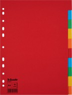 Kartonové rozlišovače Economy, A4 - 10 listů