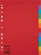 Kartonové rozlišovače Economy, A4 - 12 listů