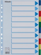 Plastové rozlišovače, A4 - 10 listů