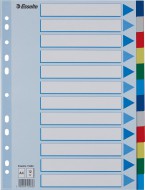 Plastové rozlišovače, A4 - 12 listů