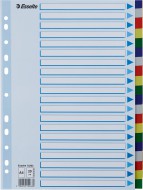 Plastové rozlišovače, A4 - 20 listů
