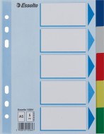 Plastové rozlišovače, A5 - 5 listů