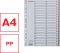 Plast. rejstříky A4 1-54