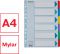 Mylar rozlišovače A4 6 listů