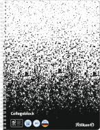 Blok spirálový A4/80 listů, čtvereček, černá/bílá