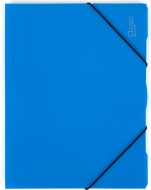 Tříklopá složka s gumou modrá - zvětšit obrázek