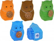 Ořezávátko s pryží sova mix barev 1041902