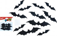 Set samolepky na zeď - 12ks netopýrů 