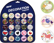 magnet dekorační kulatý 3,5cm mix 11 4200302