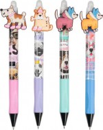 Kuličkové pero gumovací Funny dogs 0,5