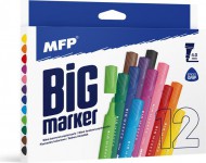 Popisovače Jumbo 12 ks barev 4,0mm trojhranné 6410745