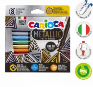 Fixy Metallic, tenký hrot, 8 ks 