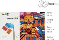 Akvarelové barvy Solid,pouzdro,24 ks akvarelové barvy Solid