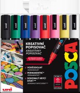 Posca, 8 ks, zklad.barvy sada popisova PC-5M - zvtit obrzek