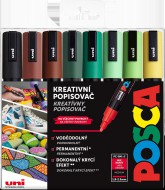 Posca, 8 ks EARTH sada popisova PC-5M - zvtit obrzek