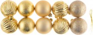 Vánoční baňky 10ks 4,5cm, zlaté