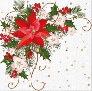 Ubrousky vánoční 20ks 33x33cm, 3-vrstvé