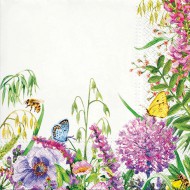 Ubrousky celoroční Wildflowers frame, 33 x 33 cm