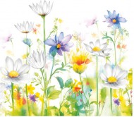 Ubrousky celoroční Beautifull Flower Meadow, 33 x 33 cm, SDOG 0402 01