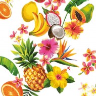 Ubrousky celoroční Tropical Mix on White SDOG 0331 02