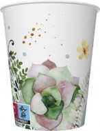 Kelímek papírový 250ml,8ks květiny