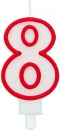 Dortová svíčka číslice 8