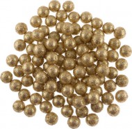 Polystyrenové kuličky GLITTER ZLATÉ, 1,8cm