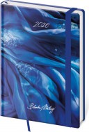 Denní diář A5 Vario Matragi Blue s gumičkou - zvětšit obrázek