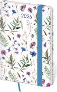 Kapesní diář Vario Wildflowers s gumičkou - zvětšit obrázek