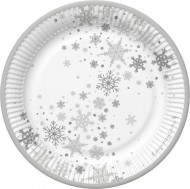 Vnon paprov tal - Silver Snowflake 1ks - zvtit obrzek