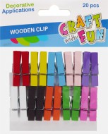 Kolíčky barevné 3,5 cm, 20 ks