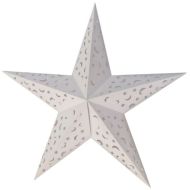 Dekorace hvězda 40 cm bílá