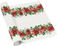 Běhoun stolní airlaid 40x500cm Glory Poinsetia