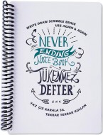 Blok A5 na kreslení FUNNY MAT - Nápisy + pastelky zdarma